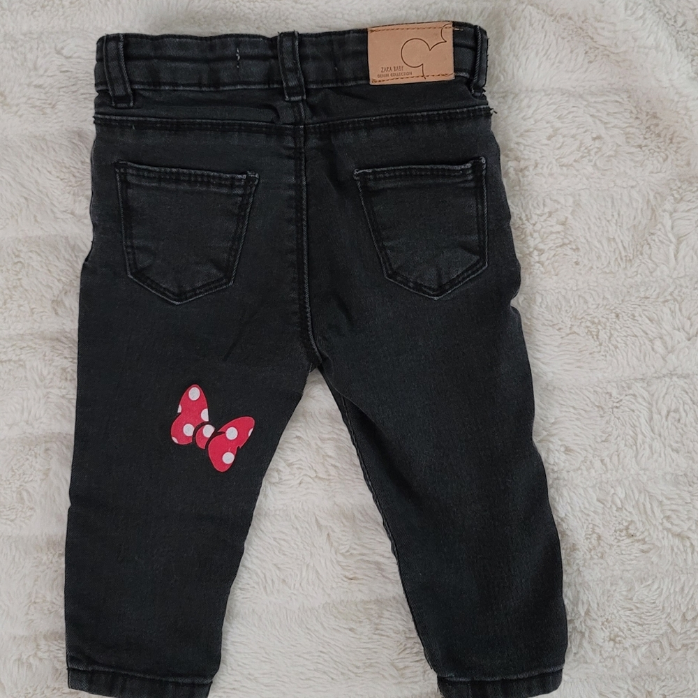 ZARA MICKEY MOUSE 6-9 MONTHS SKINNY JEANS